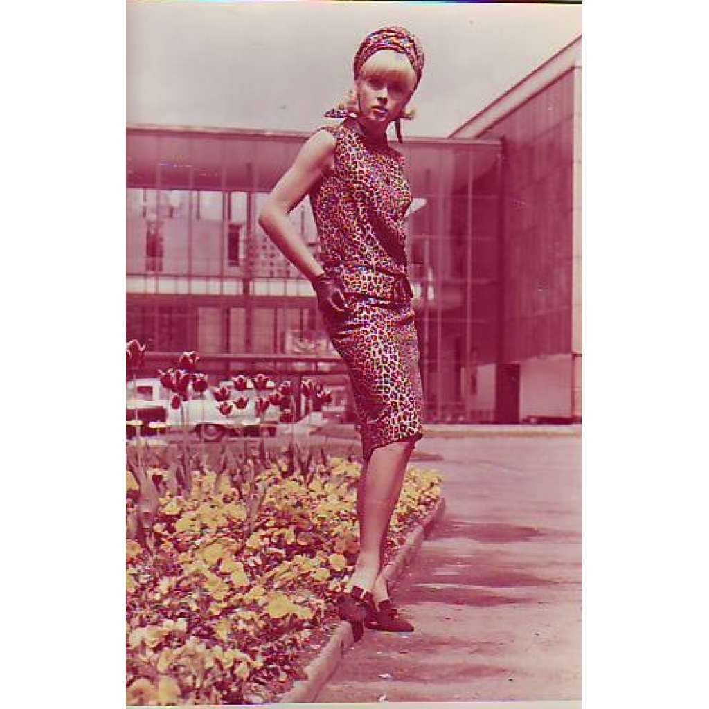 Letní kostým Reklamní fotografie móda 60. léta